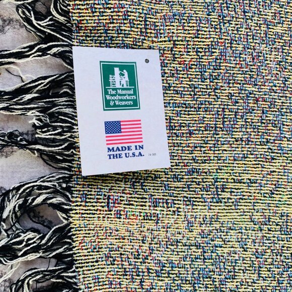 Religious Morning Butterfly Tapestry Throw Blanket Garden Adirondack Gift USA - Picture 7 of 10